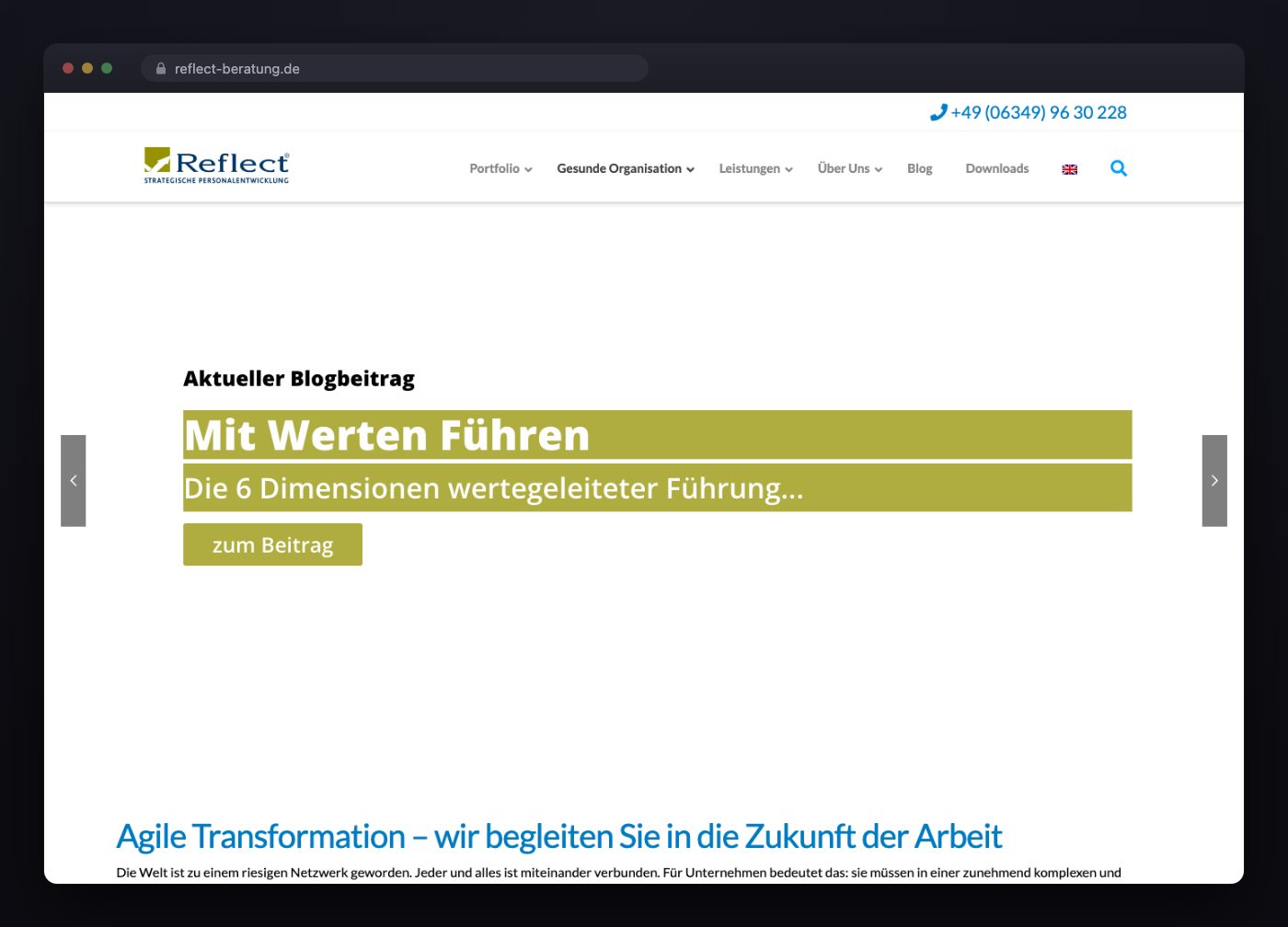 Reflect Ausgangslage Browser